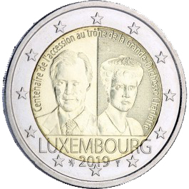 2 euro 100 Jahre Thronbest.Charlott