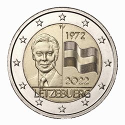 MUNZ 2€ 2022-2 50 Jahre lux. Flagge